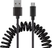 MMOBIEL Gekrulde Micro USB Kabel - 1 meter (ZWART)