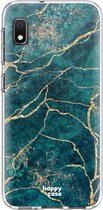 HappyCase Samsung Galaxy A10 Flexibel TPU Hoesje Aqua Marmer Print