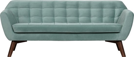 Roxy Sofa - Fluweel - Lichtblauw - 75x187x82 | bol.com