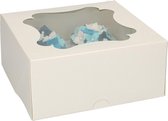FunCakes Cupcake Doos 4 - Blanco pk/3