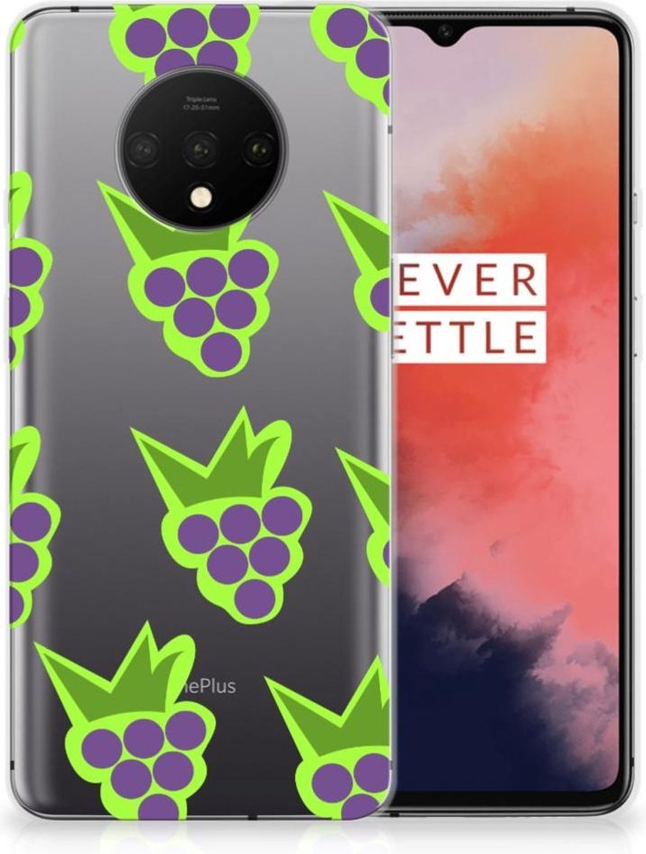 OnePlus 7T Siliconen Case Druiven