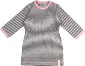 Dirkje Jurk Stripe Getailleerd Meisjes Grijs/roze Maat 68