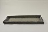 Plateaus - Houten Tray Rechthoek Grey-wash 42x14x3cm
