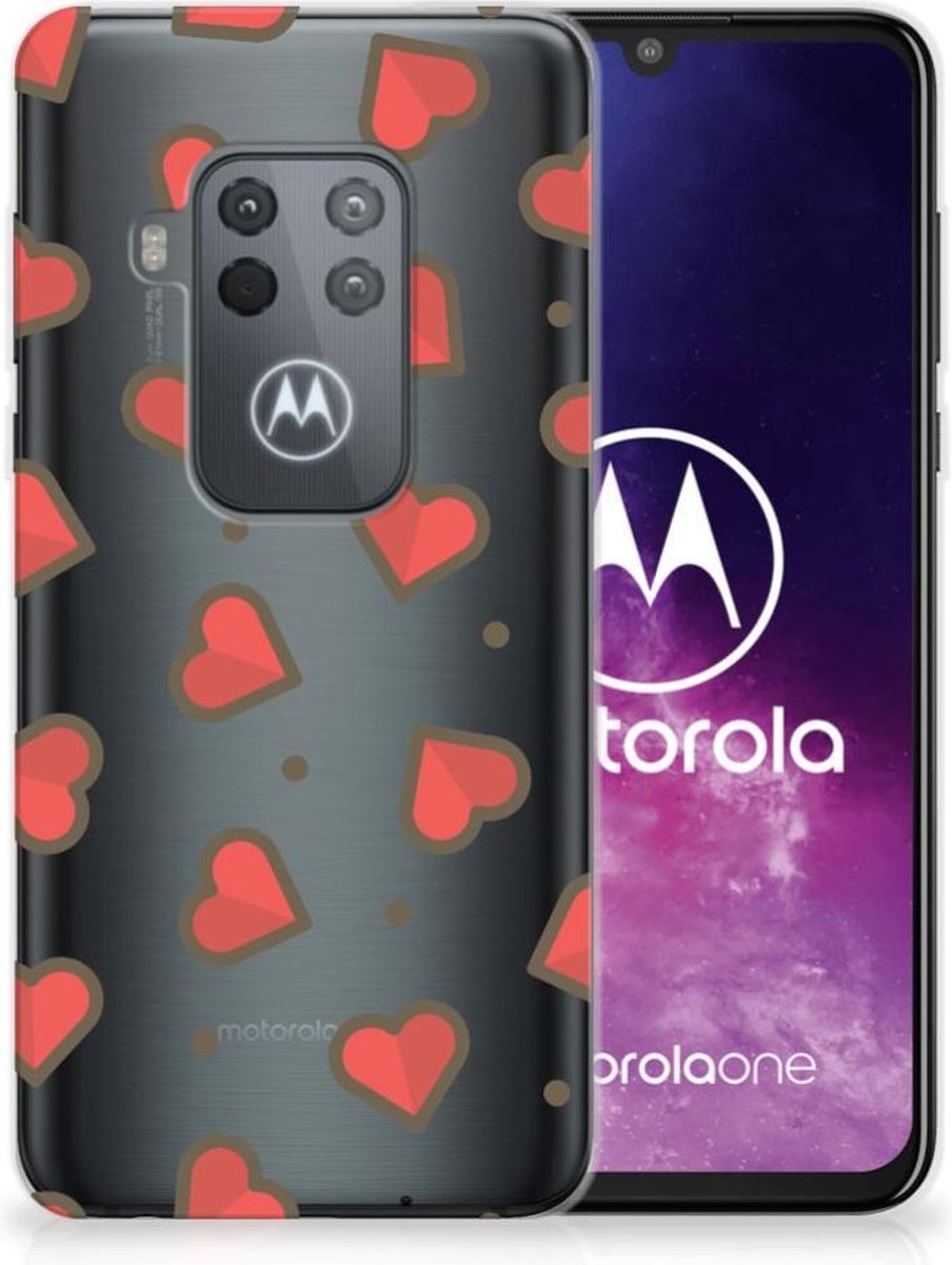 Motorola One Zoom TPU bumper Hearts