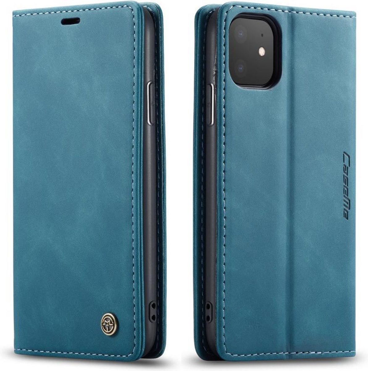 CaseMe Book Case - Geschikt voor iPhone 11 Hoesje - Groen