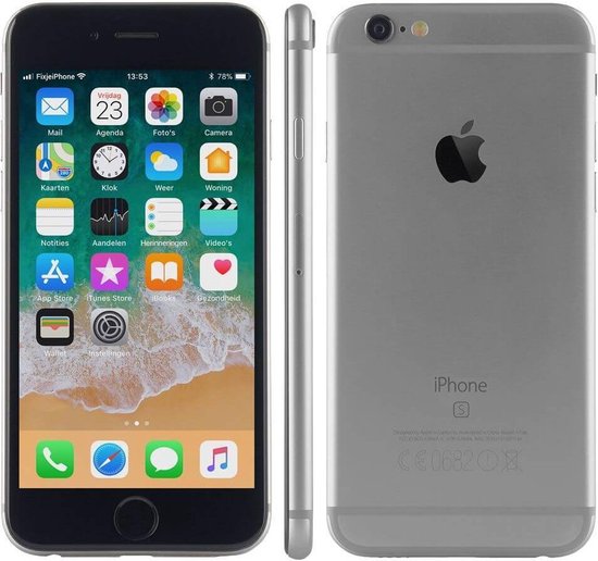 Zin half acht Landgoed Apple iPhone 6s - 128GB - Space Grey - Refurbished | bol.com