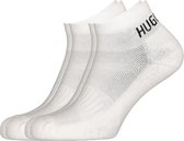 HUGO BOSS logo sportsokken (2-pack) - heren enkelsokken - wit -  Maat: 43-46