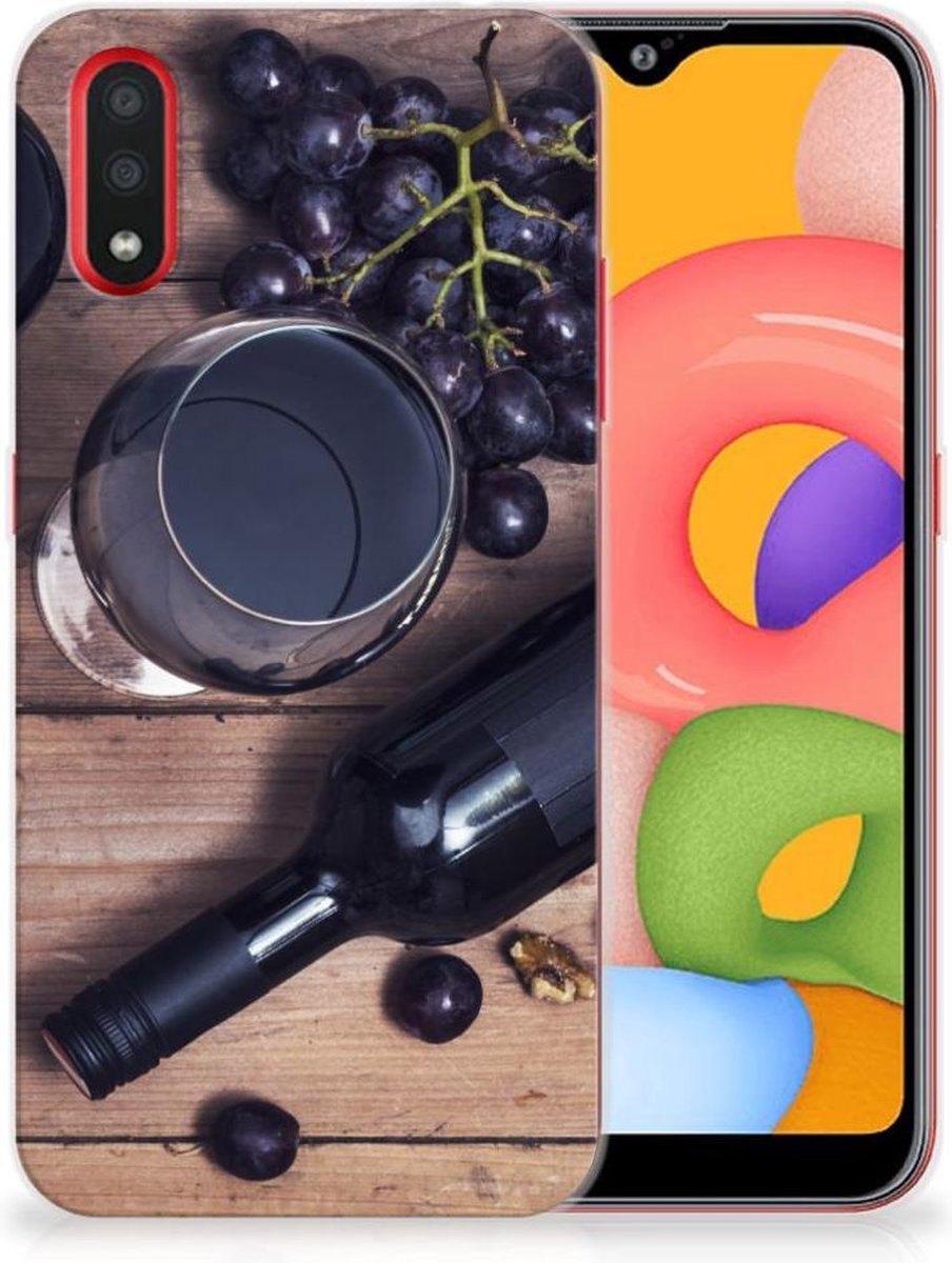 Samsung Galaxy A01 Siliconen Case Wijn