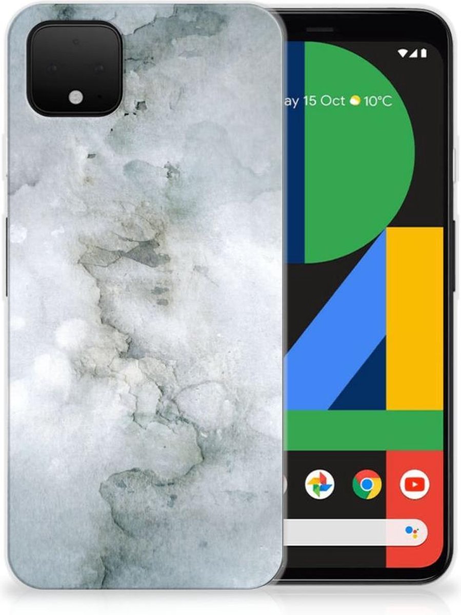 Back Cover voor Hoesje maken Google Pixel 4 XL Painting Grey