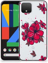 Back Cover Google Pixel 4 TPU Siliconen Hoesje Blossom Rood