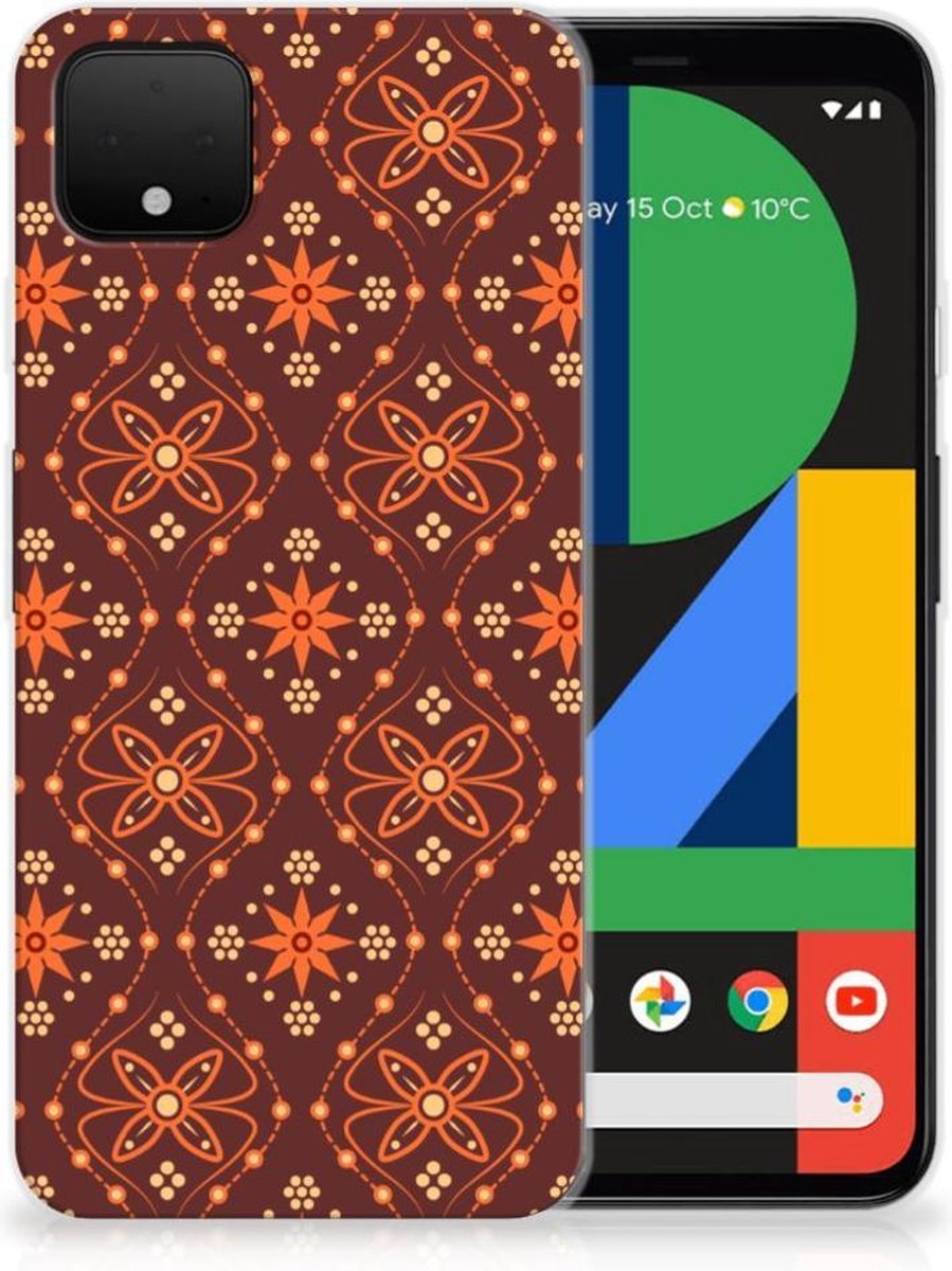 TPU Hoesje voor Google Pixel 4 XL TPU bumper Batik Brown
