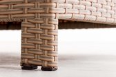Clp Minari Loungeset - 1,25 mm Poly-rotan - Zand - Overtrek : gebroken wit