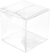 Boîtes en plastique 5.1x5.1x5.1cm Crystal Clear avec fond Autolock (25 pièces)
