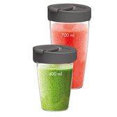 Magimix - BlendCups - 400 & 700 ml - 2 deksels - Geschikt voor alle Magimix blenders