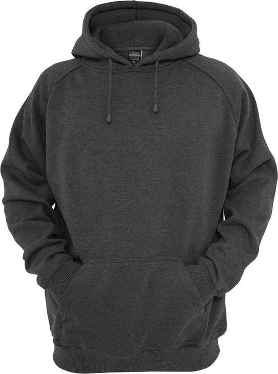 Heren Mannen Extra dik en zacht Dikke kwaliteit Casual Modern Classic Streetwear Urban Effen Basic Plain Hoodie charcoal Zwart