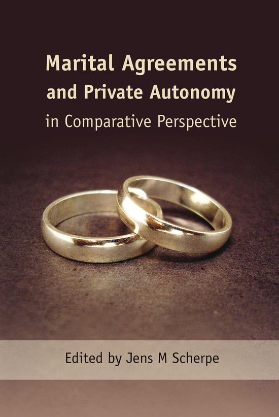 Marital Agreements and Private Autonomy in Comparative Persp ... - cover