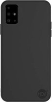 HEM hoes geschikt voor Samsung Galaxy A51 Mat Zwart Siliconen Gel TPU / Back Cover / Hoesje Samsung Galaxy A51