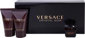 Crystal Noir by Versace   - Gift Set - 10 ml Mini EDT + 20 ml Shower Gel + 20 ml Body Lotion