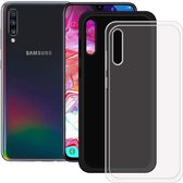 2 Kleuren Pack Siliconen Samsung Galaxy A70 - Hoesje