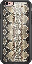 iPhone 6/6s hoesje glass - Snake crush | Apple iPhone 6/6s case | Hardcase backcover zwart