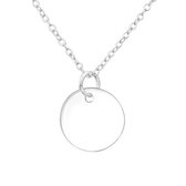 Jewelryz Munt 12 mm Ketting | 925 sterling zilver | 45 cm