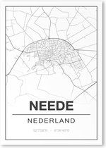 Poster/plattegrond NEEDE - 30x40cm