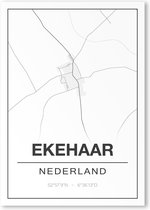 Poster/plattegrond EKEHAAR - 30x40cm