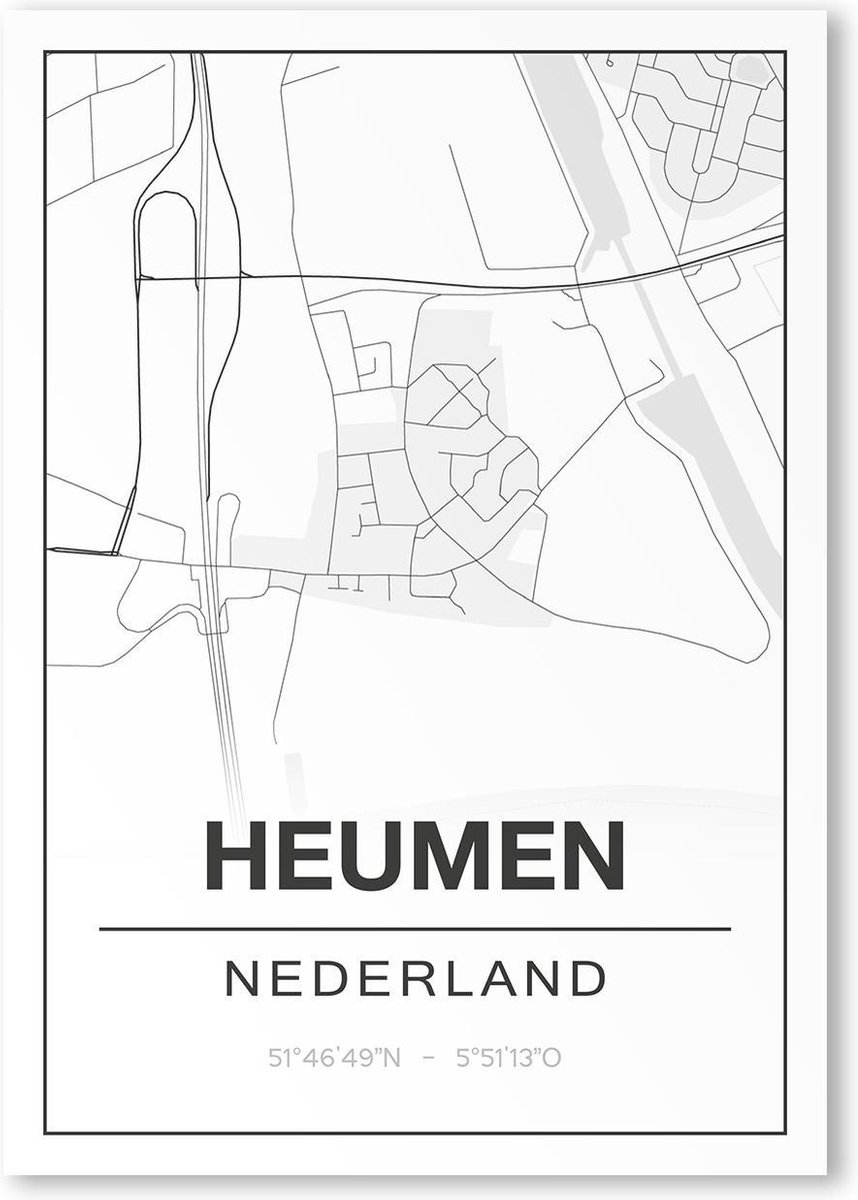 Poster/plattegrond HEUMEN - A4