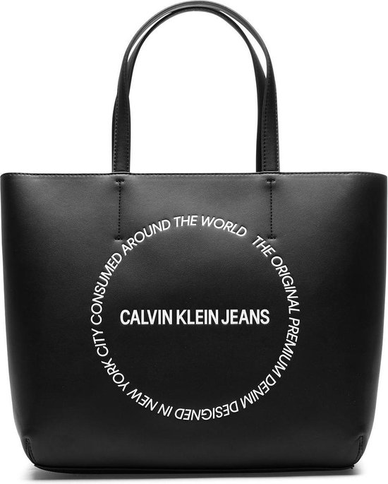 Calvin Klein Jeans Black Shopper - zwart | bol.com