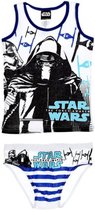 Aanbieding: 3 Star Wars ondergoed-set - Darth Vader & StormTrooper - Hemd & Onderbroek - Wit, Blauw, Grijs & Multi-kleur - 7/8 jaar - Zie foto's voor samenstelling