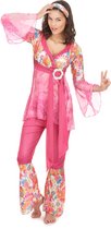 LUCIDA - Roze hippiekostuum voor dames - M/L