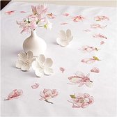 Voorbedrukt tafelkleed magnolia van Rico 67396.54.21 om te borduren 95x95cm
