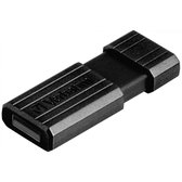 Micro-clé USB PinStripe de 4 Go - noire