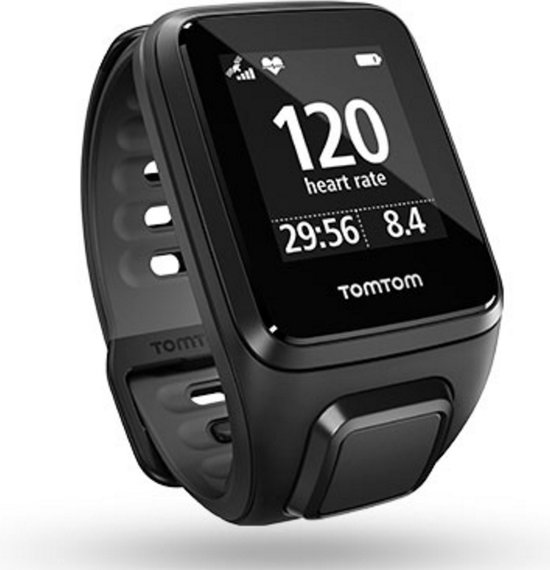 TomTom Runner 2 Cardio - GPS Sporthorloge - / antraciet - large | bol.com