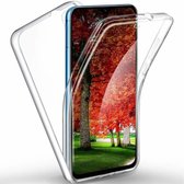Samsung Galaxy A2 Coren Dual TPU Case Hoesje 360 Cover 2 in 1 Case ( Voor en ) Transparant - van Bixb