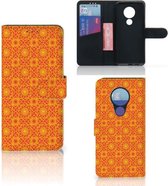 Nokia 7.2 | Nokia 6.2 Telefoon Hoesje Batik Orange