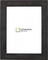 Fotolijst Donkerbruin - Verouderd Hout - Fotomaat 30x45 - Ontspiegeld Glas - Art.nr. 140-018