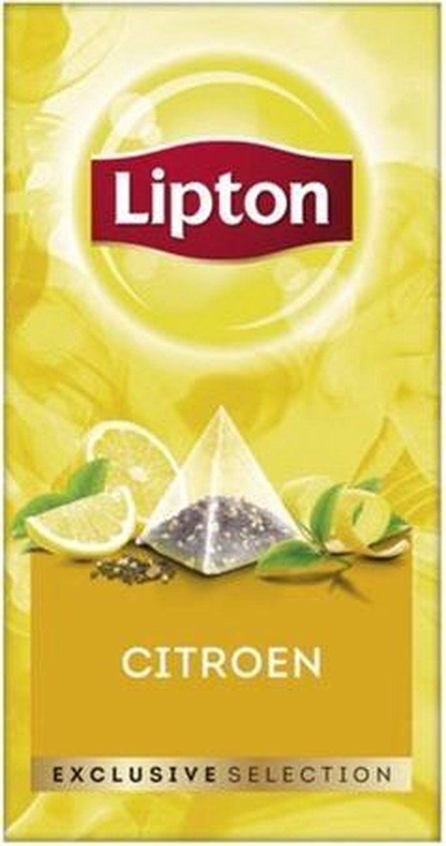 Bol Com Lipton Exclusive Selection Zwarte Thee Citroen 25 Zakjes