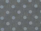 Tafellaken - Tafelzeil - Tafelkleed - Met Reliëf - Geweven kwaliteit - Soepel - Dots - Stippen - Grijs - 140 cm x 280 cm