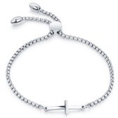 Bracelet femme Cilla Jewels avec fermoir à glissière et croix en argent
