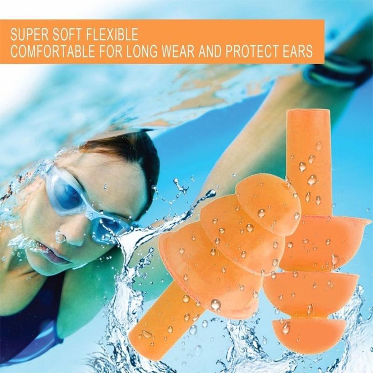 Swim Plugs | Siliconen zwem oordopjes
