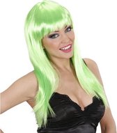Groene damespruik met lang stijl haar