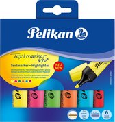 Pelikan Textmarker 490 markeerstift 6 stuk(s) Multi kleuren
