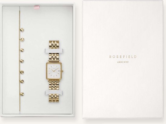 Ongekend bol.com | Rosefield The Boxy Xs Gift Set Dames Horloge - Goud UK-18