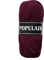 Beijer BV Populair acryl garen - aubergine (58) - pendikte 3,5 a 4mm - 10 bollen