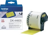 DK-44605 Continue Length Tape: 62mm - Thermal paper - yellow - removable (30.48m)