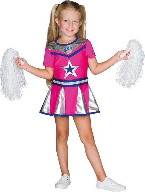 hebben zich vergist Expertise in de rij gaan staan Rubie's Verkleedkostuum Cheerleader Meisjes Roze Maat 152 | bol.com