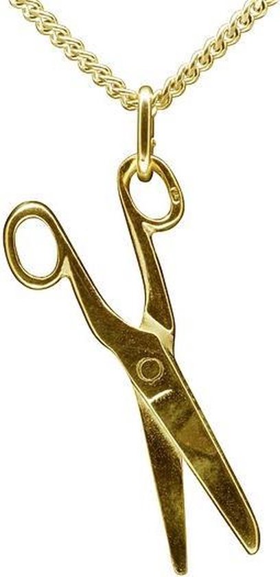 Gouden Schaar groot ketting hanger | bol.com
