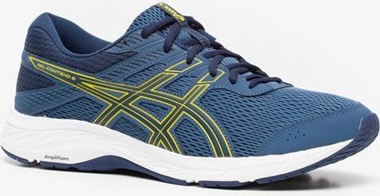 Asics Gel-Contend 6 heren hardloopschoenen - Blauw - Maat 41.5 Asics Gel-Contend 6 heren hardloopschoenen - Blauw - Maat 41.5