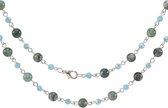 im Holtz Assemblage chain - 45.7cm - artic Blauw beaded